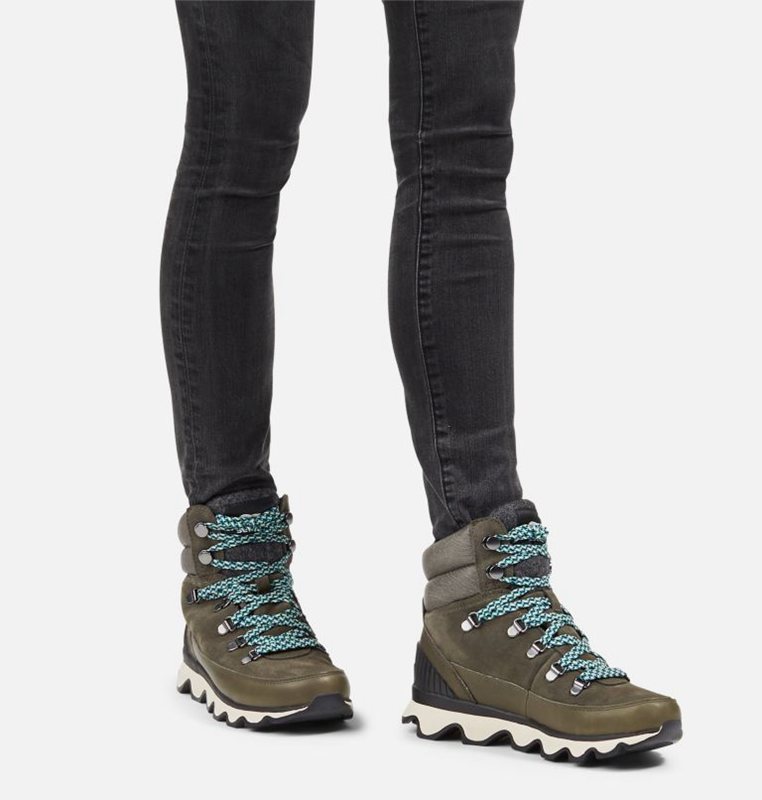 Botas De Invierno Sorel Mujer - Kinetic™ Conquest Bajas Verde Oscuro - 51467-OIXS